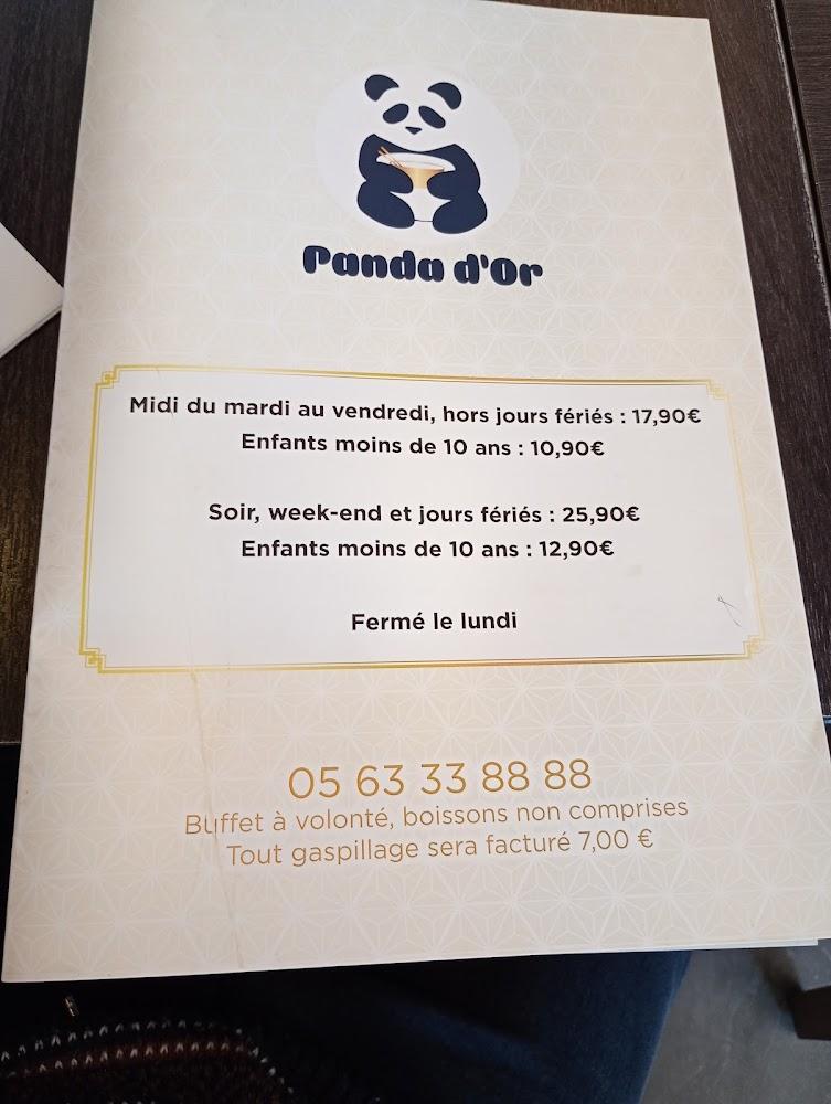 Le Panda d'Or - Menu Image 2